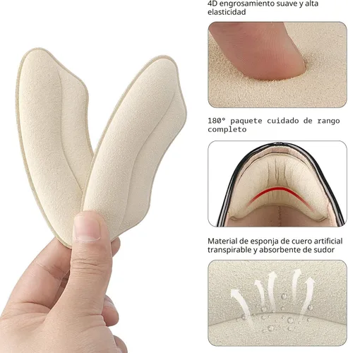 Vista 4 de Almohadillas antideslizantes forros cojines insertables para zapatos sueltos, almohadillas ajustadas para zapatos demasiado grandes para hombres