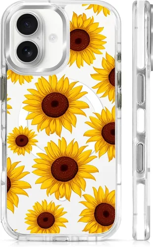 Vista 93 de Funda para iPhone 13 Pro, transparente con bonito patrón de tiburón azul, compatible con Magsafe funda protectora suave para mujeres y niñas (blanco)