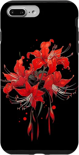 Vista 12 de iPhone 16 Red Spider Lily Funda de anime de manga estética japonesa japonesa