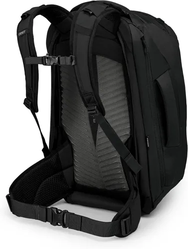 Vista 10 de Mochila de viaje Osprey Farpoint 40L para hombre, negra Negro