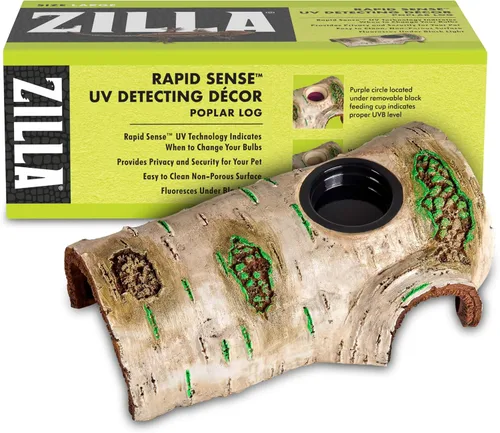 Vista 10 de Zilla Decoración de terrario de reptil con detección UV de detección rápida