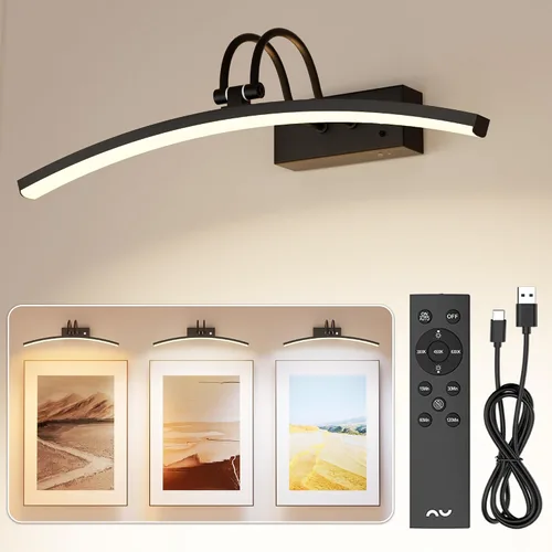 Vista 10 de PAIHOME - Luces de imagen doradas de 16 pulgadas para decoración de pared Dorado