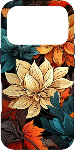 Vista 30 de Red and Orange Autumn Colors Fall Leaves Floral Pattern Case for iPhone 17
