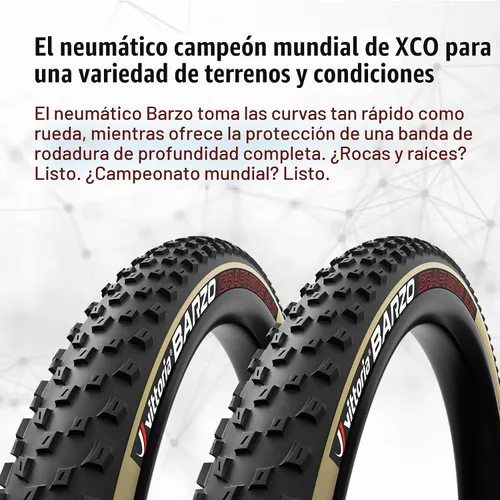 Vista 2 de Vittoria Barzo G2.0 XC-Trail/TNT 29x2.25 Neumático, Antracita (11A00016)