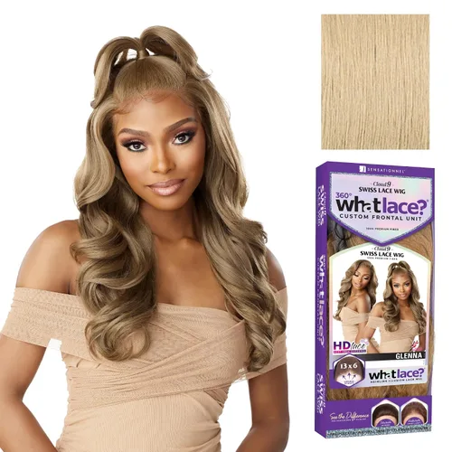 Vista 19 de Sensationnel What Lace - Peluca Glenna de 13 x 6 pulgadas, 1 JETBLACK