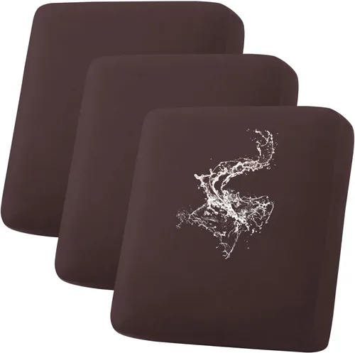 Vista 64 de hyha Fundas de cojín impermeables para sofá, funda elástica para asiento de sofá para perro, lavable, antideslizante, impermeable, fundas de cojín