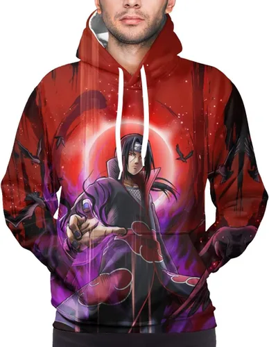 Vista 5 de Pgydyd Unisex Anime Hoodie Cosplay Sweatshirt Long Sleeve Pullover 3d Printing Hoodies