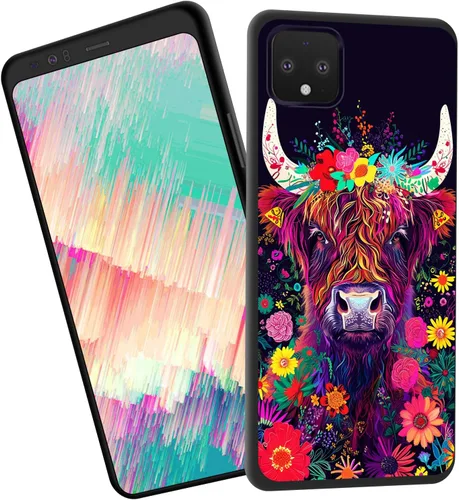 Vista 86 de for Google Pixel 4 XL Case,Slim Shockproof TPU Soft Rubber Silicone Cover Phone Case for Google Pixel 4 XL,Blue Skull Headphone