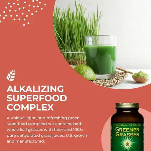Vista 4 de HEALTHFORCE SUPERFOODS Hierbas más verdes - Polvo de 10 onzas