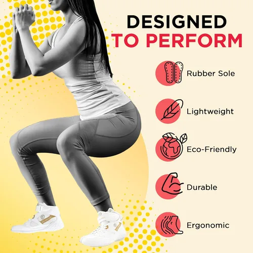 Vista 3 de Yes! Athletics - Champion1 Wrestling Shoes for Girls and Women, Lightweight and Breathable Boxing Shoes, Ergonomic Microfiber Suede Weightlifting
