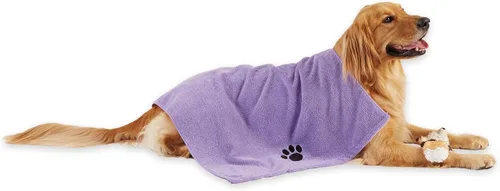 Vista 14 de Bone Dry Toalla de microfibra para aseo de mascotas, colección bordada, XL, 41 x 23.5 pulgadas, color verde lechuga (paquete de 2)