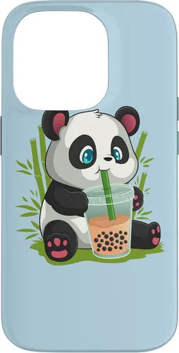 Vista 17 de Kawaii Cute Anime Panda Otaku Japanese Bubble Boba Case for iPhone 17
