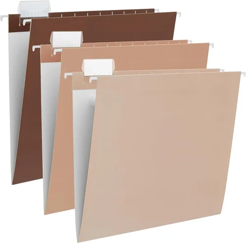 Vista 9 de Y YOMA Paquete de 6 Carpetas Colgantes con Degradado Tamaño Carta Carpetas Colgantes Decorativas Bonita Carpeta Organizadora para Gabinete