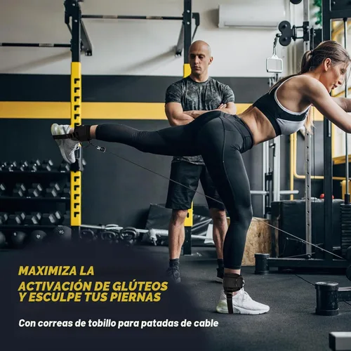 Vista 6 de Ankle Strap for Dumbbell and Cable Machine with Longer Stronger Nylon Strap