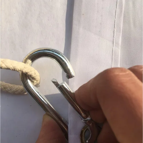 Vista 3 de 4 ganchos de clip para asta de bandera de 2.8 pulgadas, accesorio para asta de bandera