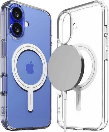 Vista 13 de Sinjimoru Funda para iPhone a prueba de golpes con MagSafe, PC y TPU Funda transparente para iPhone Funda para iPhone para Magsafe. M-Airclo