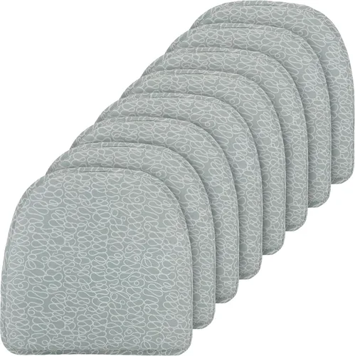 Vista 45 de Klear Vu Raindrop The Gripper - Cojines antideslizantes para silla, suaves y cómodos, almohadillas para asiento, almohadón para cocina, comedor u