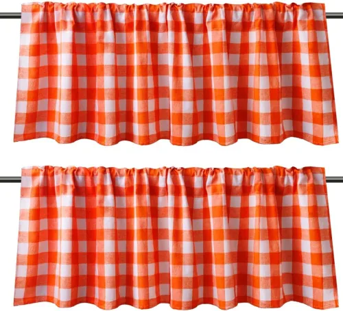 Vista 2 de Valencias de ventana WOSIBO Buffalo (naranja y blanco)