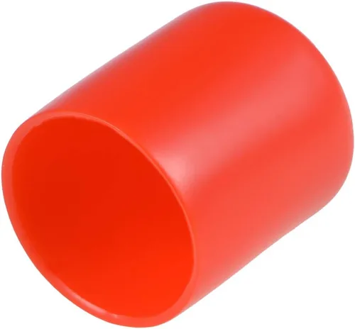 Vista 11 de uxcell 20 tapas de goma de 0.394 in de vinilo de identificación redonda tapa tapa de rosca de tornillo protectores rojo
