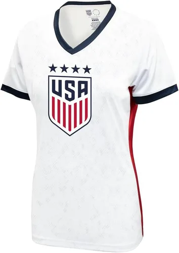 Vista 2 de Icon Sports U.S. Women Soccer Game Day Tee - Camiseta Unisex para Adulto de Manga Corta de Poliéster con Licencia Oficial