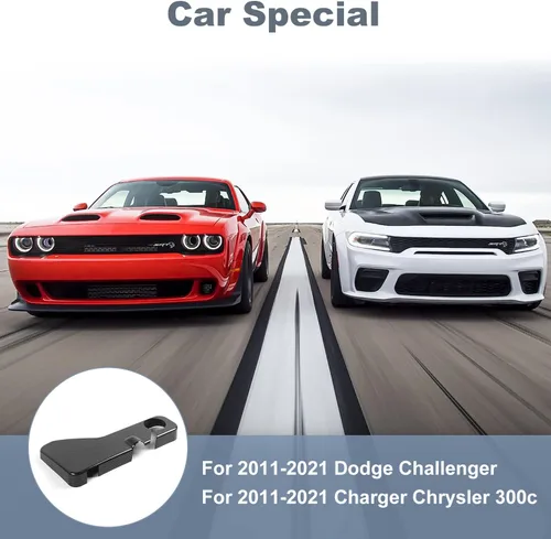 Vista 6 de JWWY Cubierta para compartimento del motor del tanque de refrigerante Challenger para Dodge Challenger Charger Chrysler 300c Accesorios 2011-2025+