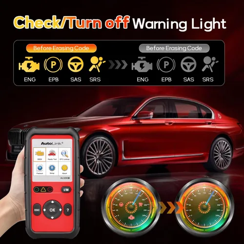 Vista 6 de Autel AutoLink AL529HD, lector de código de vehículo, escáner de código AL529 OBD2 avanzado, AutoVIN lectura de códigos mejorados