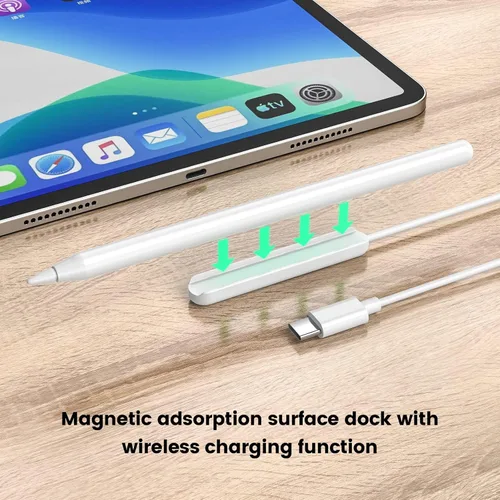 Vista 7 de Cable de carga para lápiz capacitivo, solo para Apple Pencil 2nd Pencil Charging Dock Compatible with Apple Pencil 2nd Generation Only Stylus