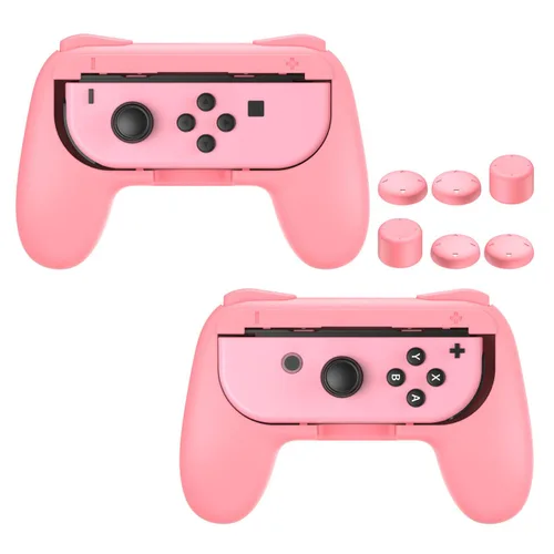 Vista 9 de FASTSNAIL Grips Compatible with Nintendo Switch for Joy Con & OLED Model for Joycon, Wear-resistant Handle Kit Compatible with Joy Cons Controllers