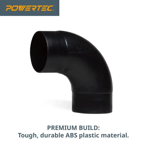 Vista 6 de POWERTEC Kit de manguito y codo flexible para recolección de polvo Se adapta a mangueras y tubos de 4 pulgadas