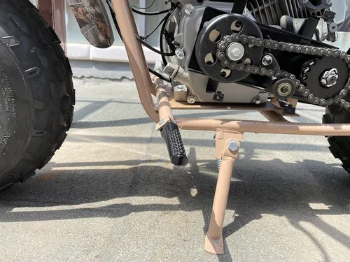 Vista 2 de SJVLXHI Juego de soportes y estribos para reposapiés Coleman BT200X CT200U Trail 200 CT200U-EX CT100u Trail 100 196cc 6.5hp Powersports Motor Mini