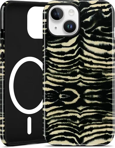 Vista 11 de Jusy Funda magnética Zebra para iPhone XR, color negro