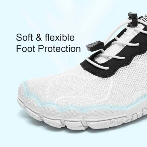 Vista 7 de HIITAVE - Zapatos acuáticos y con sensación de pies descalzos para hombre, calcetines acuáticos de secado rápido para deportes al aire libre