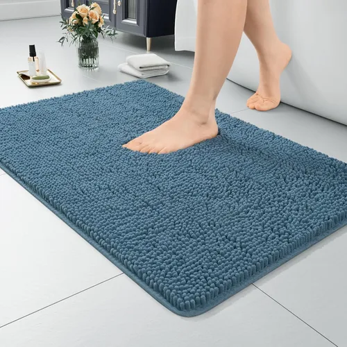 Vista 54 de LOCHAS - Alfombra de baño de lujo lanuda de 24 x 17 pulgadas, color beige