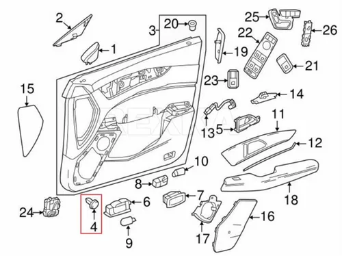 Vista 5 de Rexka 20 piezas de clip de retención de panel de moldura de puerta 0019912698 para Mercedes-Benz 2012-2019