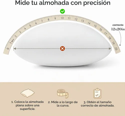 Vista 4 de AM AEROMAX Cojín de espuma viscoelástica de 12 x 20 pulgadas, rectangular Blanco