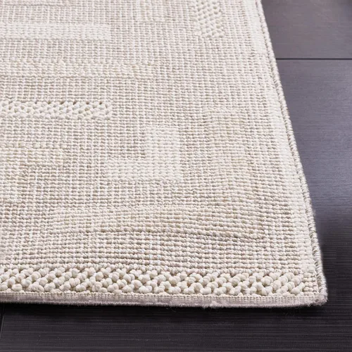 Vista 3 de SAFAVIEH Trends Collection - Alfombra para pasillo, 2 pies 2 pulgadas x 8 pies, beige y marfil, diseño geométrico moderno texturizado, no desprende