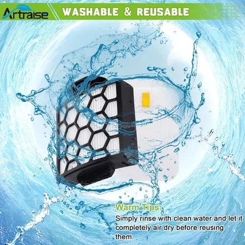 Vista 6 de Artraise Filtro de repuesto para Shark NV255 NV251 NV150 NV151 ZU62 ZU62C ZU60 ZU102 ZU51 Navigator Zero-M Cepillo autolimpiante Pet Pro Aspiradora