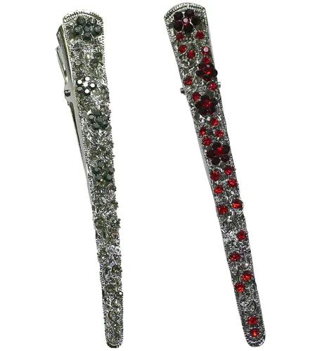 Vista 20 de NM110-2-6d1 - Juego de 6 pinzas de metal resistentes para el cabello para mujeres y niñas