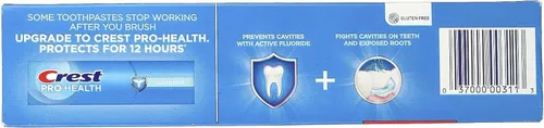 Vista 7 de Crest Pasta de dientes Protección de caries Cool Mint Gel (paquete de 3)