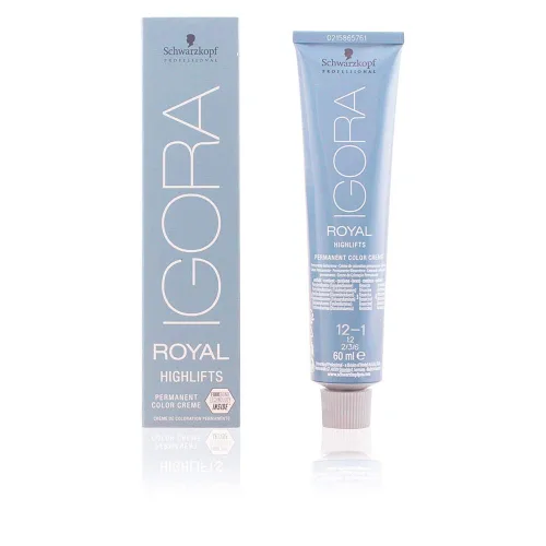 Vista 2 de Schwarzkopf Igora Royal Highlifts 12-1 Súper Ceniza Color de Cabello 60ml