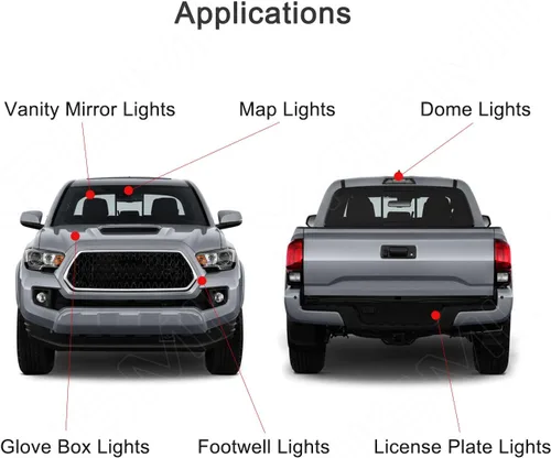 Vista 3 de Xpismii Kit de 12 luces LED blancas de 6000 K para interior Ram de 2009, 2010, 2011, 2012, 2013, 2014, 2015, 2016, 2017, 2018, Dodge Ram 1500 2500