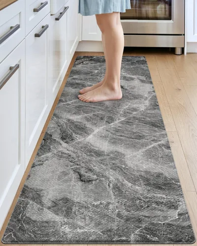 Vista 24 de DEXI Alfombrillas de cocina acolchadas antifatiga 23 x 86 pulgadas, color Azul