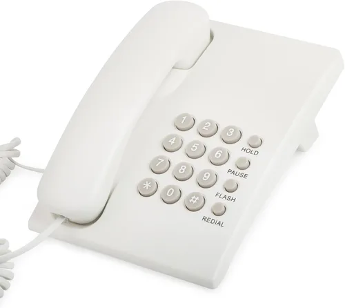 Vista 8 de Uvital Teléfono con cable para teléfono fijo, teléfono fijo negro, teléfono fijo con cable, teléfono de escritorio para el hogar, oficina