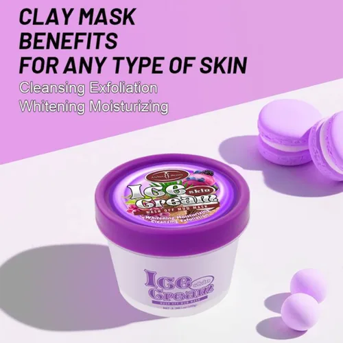 Vista 4 de AICHUN BEAUTY Helado Facial Wash Off Máscara de barro Control de aceite Limpieza profunda Hidratante Exfoliación de puntos negros Cuidado de la piel