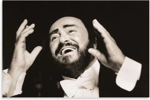 Vista 9 de Luciano Pavarotti - Póster artístico de tenor del mundo, 4 habitaciones, póster estético impreso, pintura de pared, pósteres de lienzo, regalos