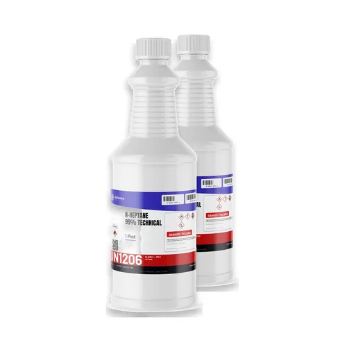 Vista 4 de Alliance Chemical n-Heptano 99% técnico - Botella de 1 pinta - Disolvente industrial de petróleo