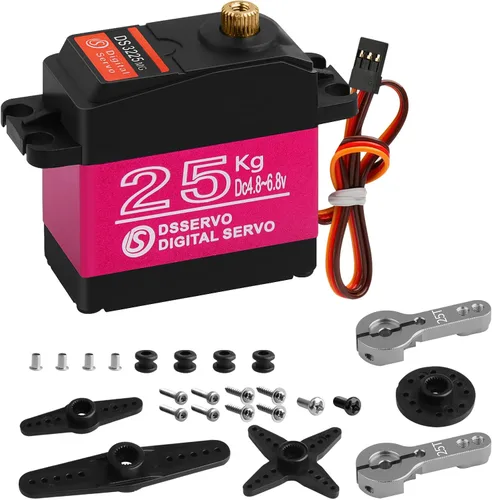 Vista 8 de 44.1 lbs impermeable Metal Gear RC Servo, 270°