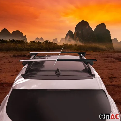 Vista 7 de OMAC Portaequipajes con cerradura para Ford Explorer Sport Trac 2001-10, antirrobo negro para viajes, kayak, canoa, surf, esquí, snowboard, camping