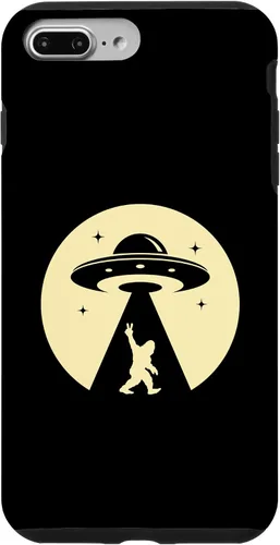 Vista 9 de iPhone 14 Alien big foot ufo nave espacial extraterrestre para hombres caso de regalo