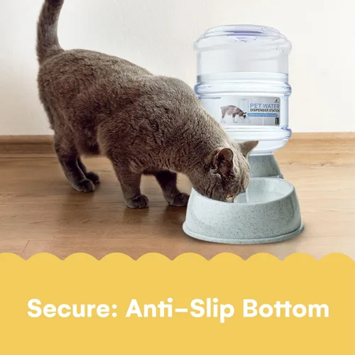 Vista 7 de NOA Dispensador automático de agua para mascotas Alimentador por gravedad para gatos y perros, estación dispensadora de riego, estación de agua